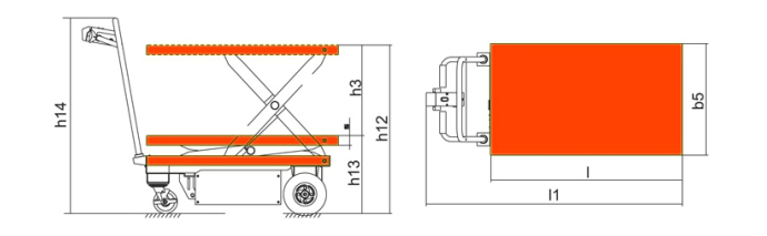 Electric Table Truck TP500 Specs